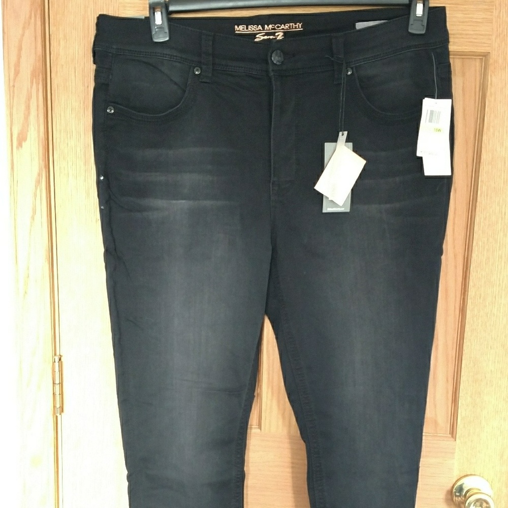 Melissa McCarthy Pencil Jeans, Black